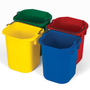 9T83 5 Quart Disinfecting Pails (Set of 4 Colors) 